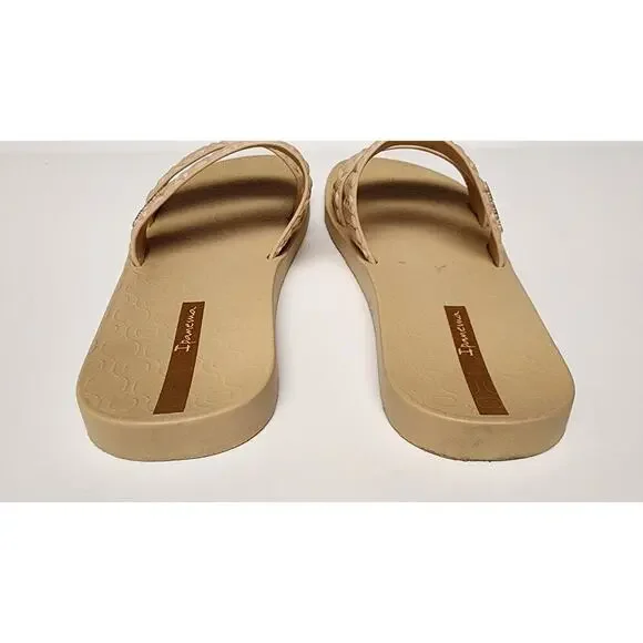 Inpanema Renda II Fem Slide Sandals Beige Size US 6 - Picture 11 of 12